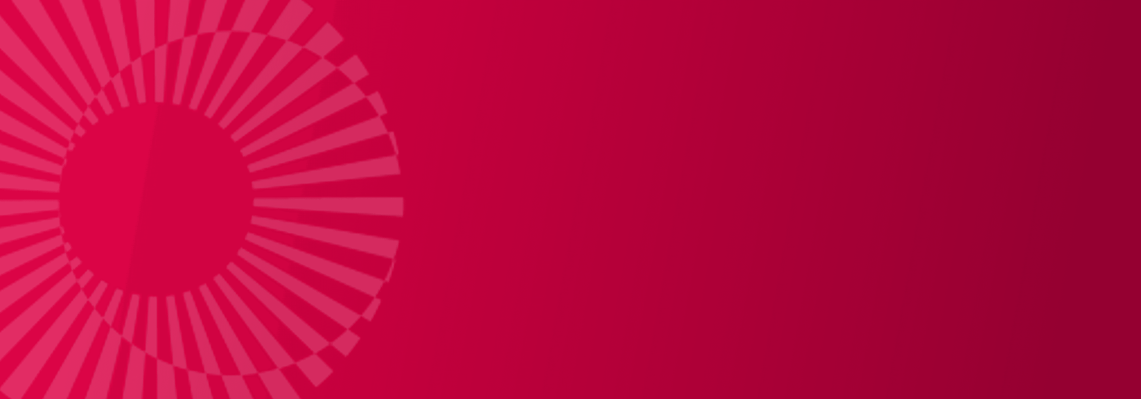 Red brand banner with UCLL radial spiral motif on the left, cases overview card format